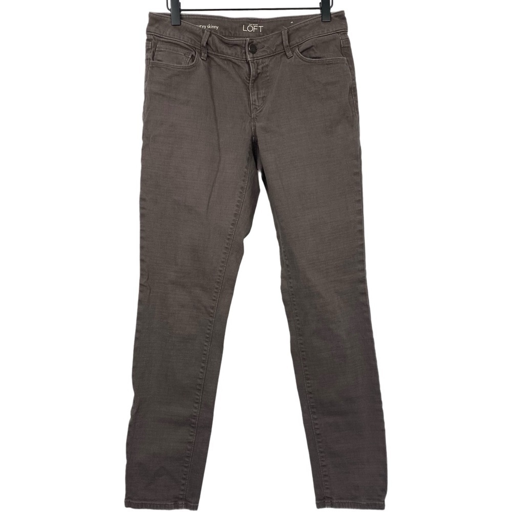 Ann Taylor Loft Curvy Skinny Jeans Size 4 in Gray